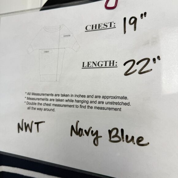 Jones New York Cardigan Womens Small Navy Blue Striped Nautical Beach NWT - Picture 6 of 6